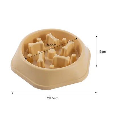 BoneAppetit Max-Slow: Innovative Bone-Shaped Slow Feeder Bowl for Pets