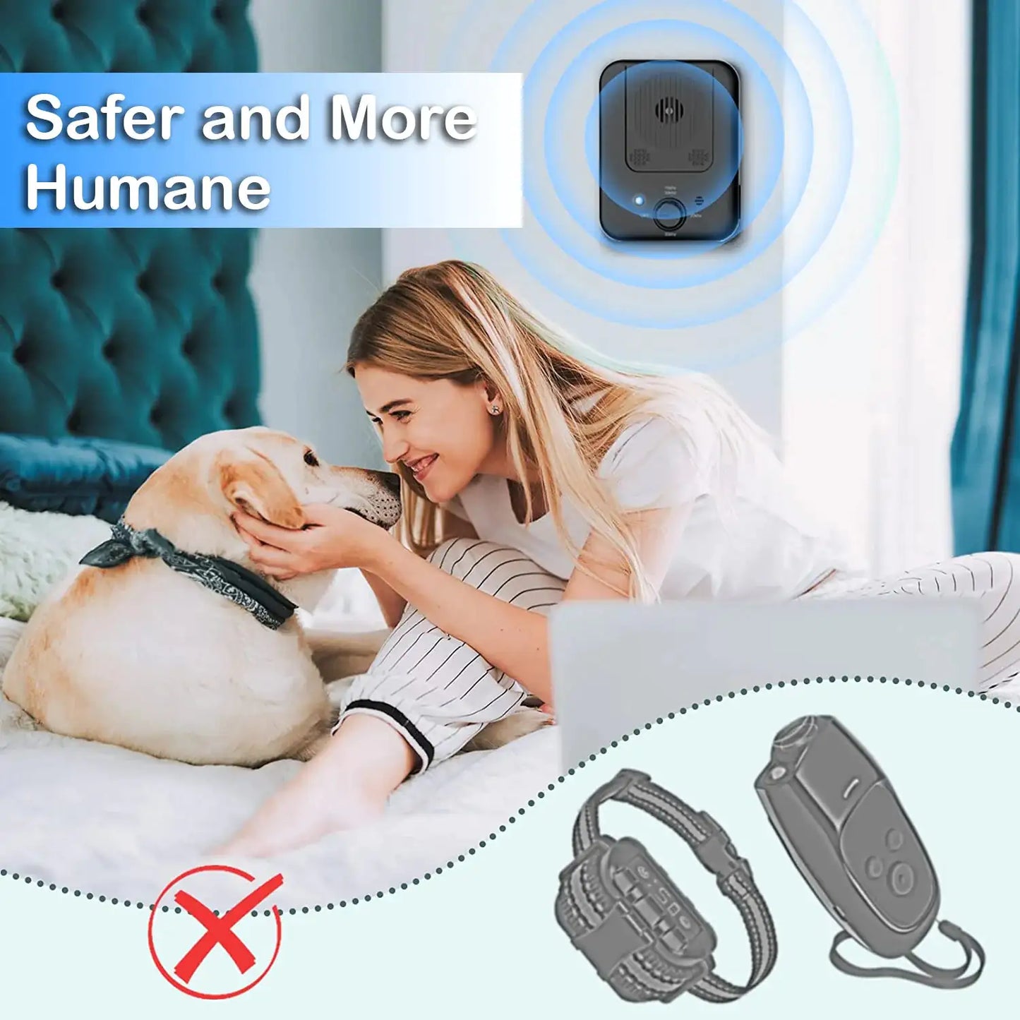 SilentGuard Pro - Advanced Ultrasonic Bark Control Device for Peaceful Homes