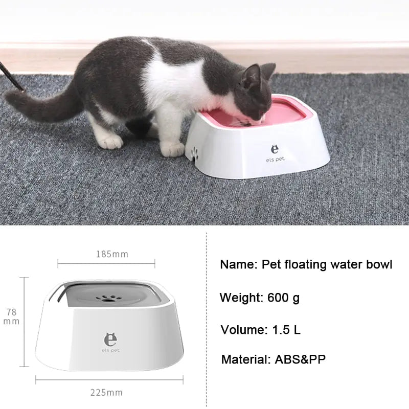 HydroPaws+ Anti-Spill Pet Water Bowl - Floating Design for Effortless Drinking