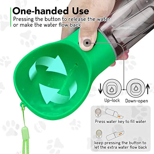 ThirstQuencher PupPorter - Leakproof Portable Dog Water Bottle for On-the-Go Hydration