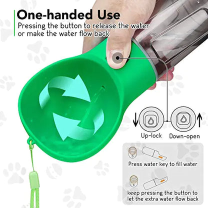 ThirstQuencher PupPorter - Leakproof Portable Dog Water Bottle for On-the-Go Hydration